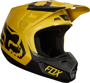 Fox Racing 2017 V2 Preme Full Face Helmet - Dark Yellow